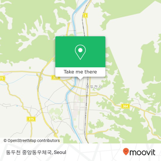 동두천 중앙동우체국 map