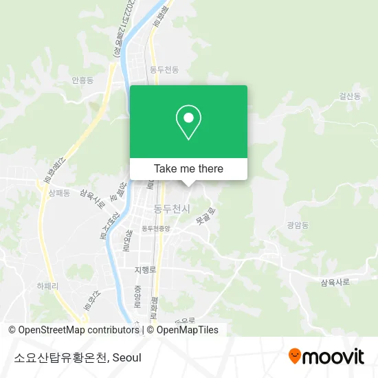 소요산탑유황온천 map