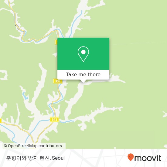 춘향이와 방자 펜션 map