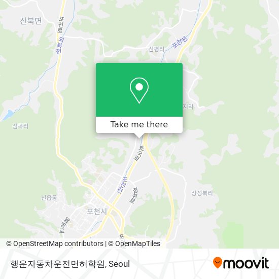 행운자동차운전면허학원 map