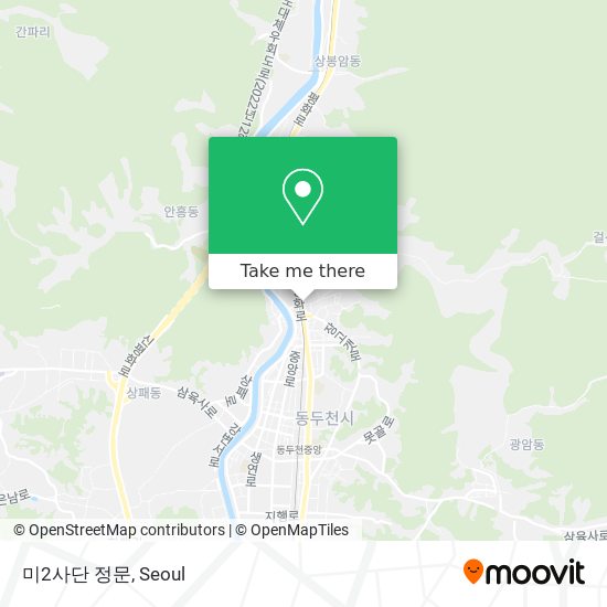 미2사단 정문 map