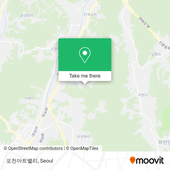 포천아트밸리 map