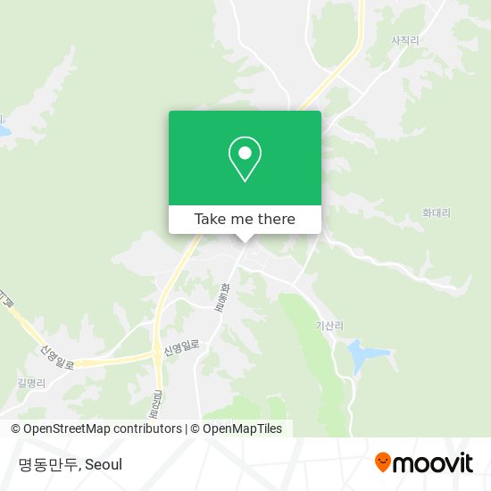 명동만두 map