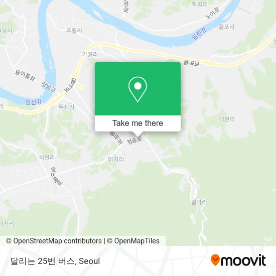 달리는 25번 버스 map