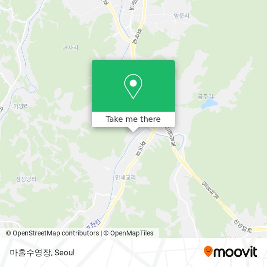 마홀수영장 map