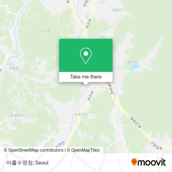 마홀수영장 map