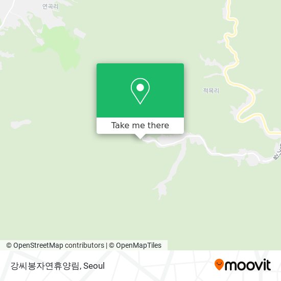 강씨봉자연휴양림 map
