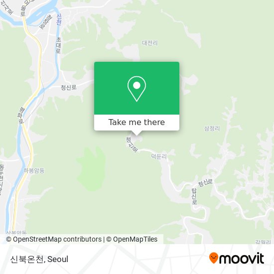 신북온천 map