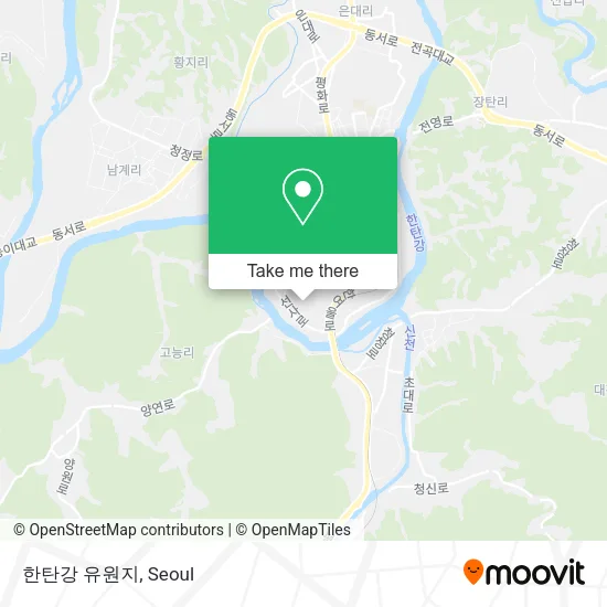한탄강 유원지 map