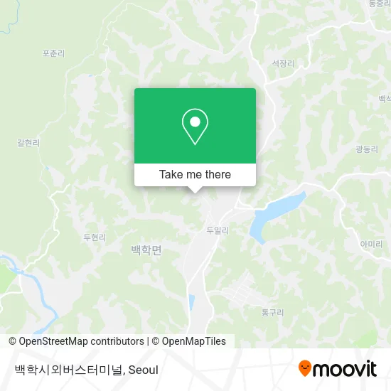 백학시외버스터미널 map