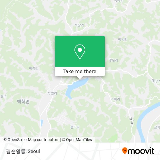 경순왕릉 map