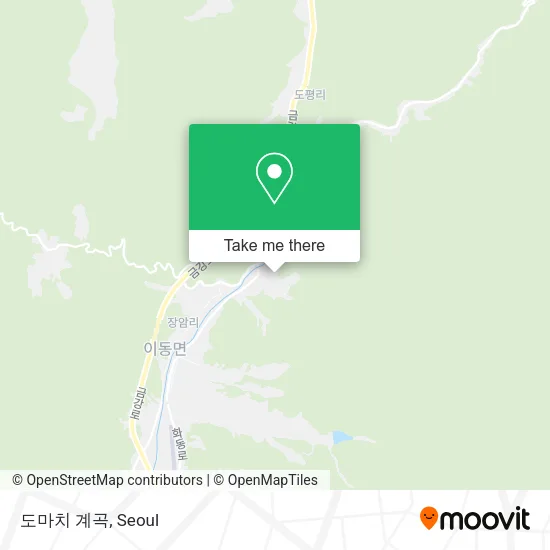 도마치 계곡 map