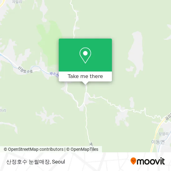 산정호수 눈썰매장 map