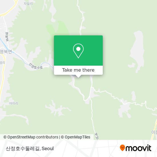 산정호수둘레길 map