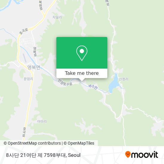 8사단 21여단 제 7598부대 map