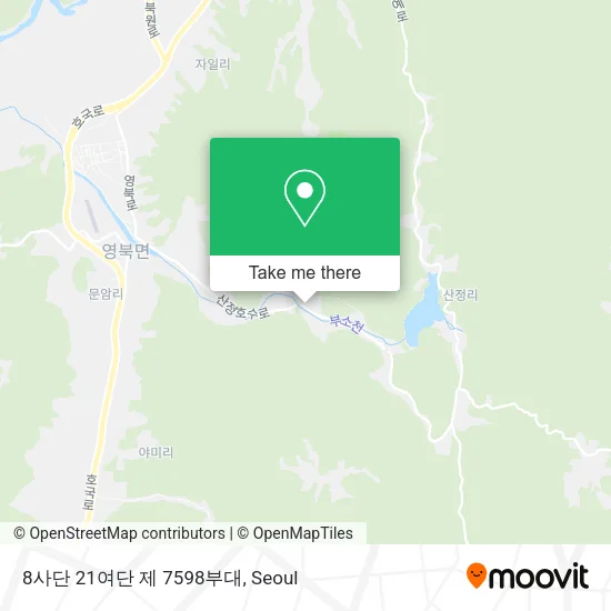 8사단 21여단 제 7598부대 map
