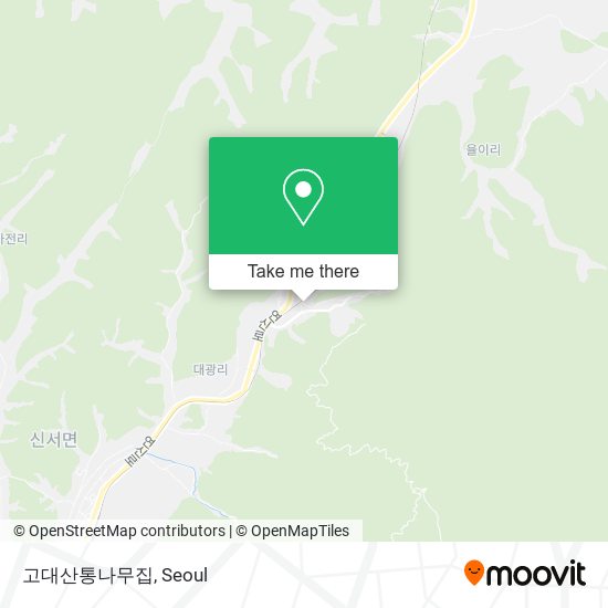 고대산통나무집 map