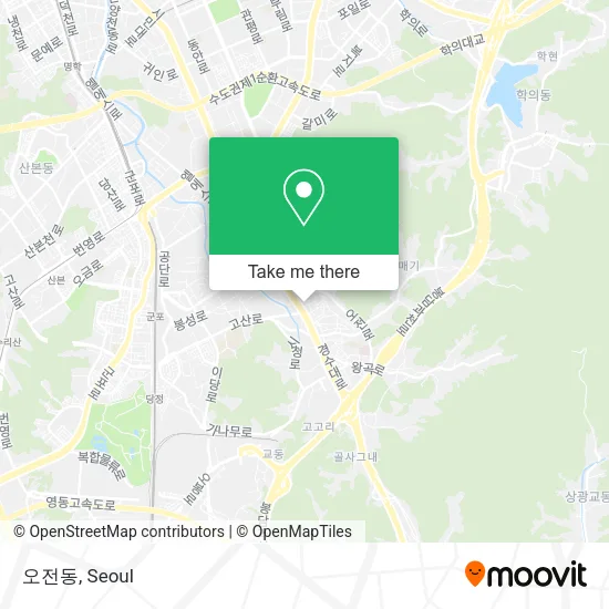 오전동 map