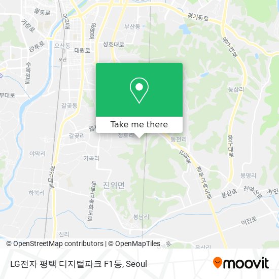LG전자 평택 디지털파크 F1동 map