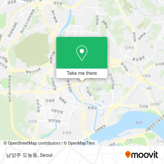 남양주 도농동 map