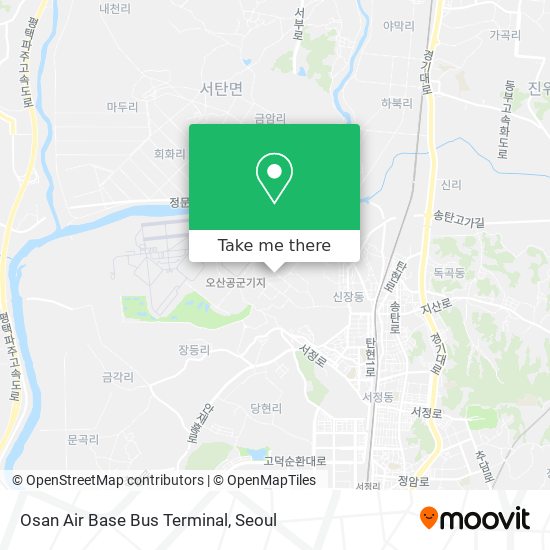 Osan Air Base Bus Terminal map