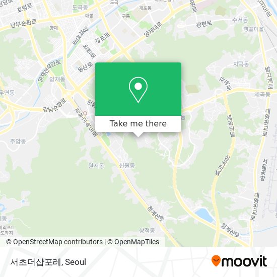 서초더샵포레 map