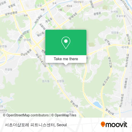 서초더샵포레 피트니스센터 map