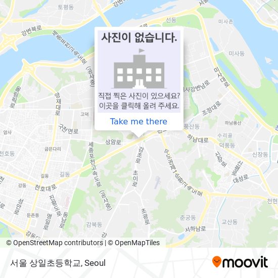 서울 상일초등학교 map