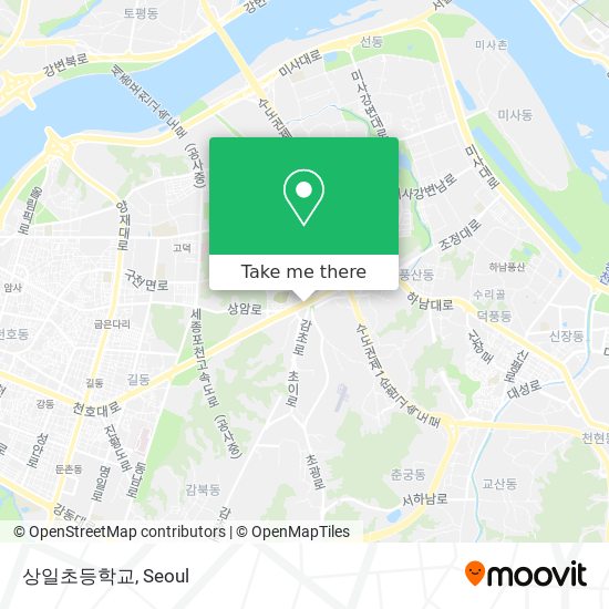 상일초등학교 map