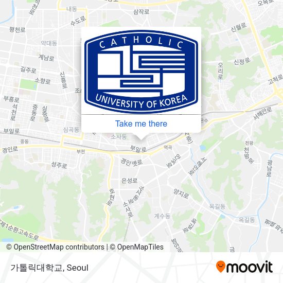 가톨릭대학교 map