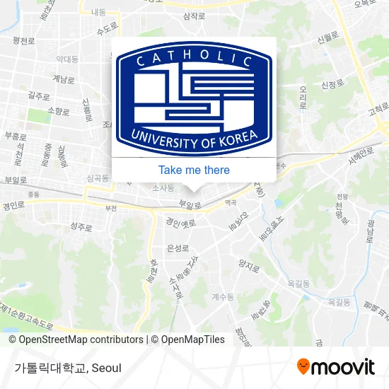 가톨릭대학교 map