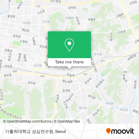 가톨릭대학교 성심연수원 map