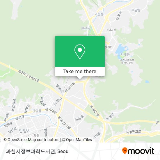 과천시정보과학도서관 map