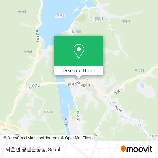 퇴촌면 공설운동장 map