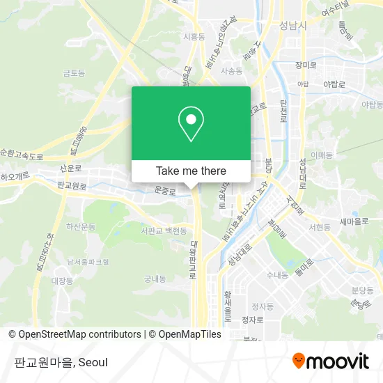 판교원마을 map