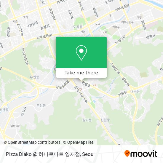Pizza Diako @ 하나로마트 양재점 map