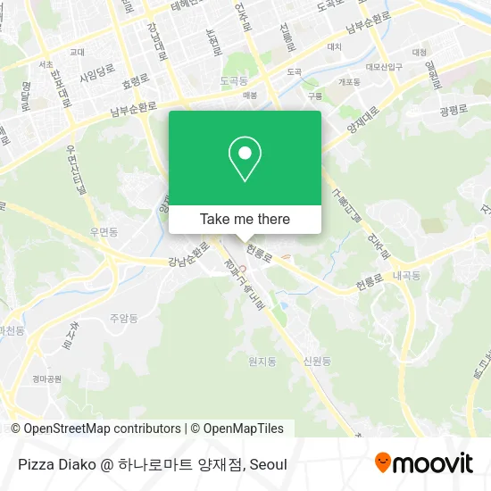 Pizza Diako @ 하나로마트 양재점 map