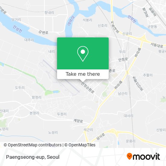 Paengseong-eup map