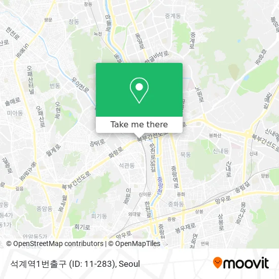 석계역1번출구 (ID: 11-283) map