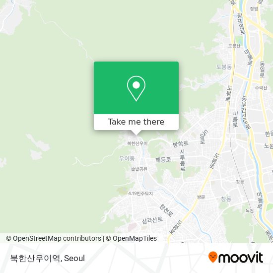 북한산우이역 map