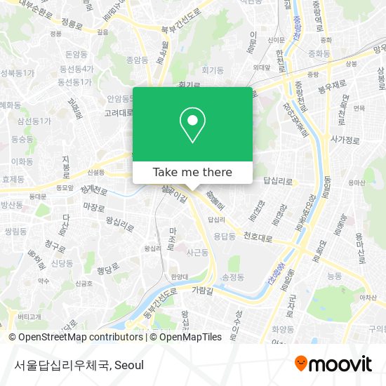 서울답십리우체국 map