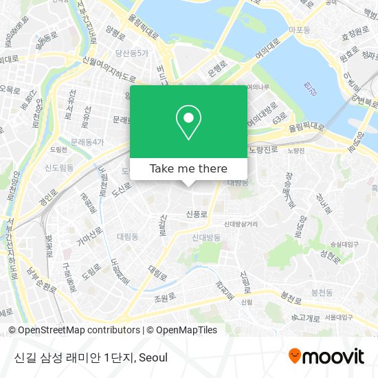 신길 삼성 래미안 1단지 map