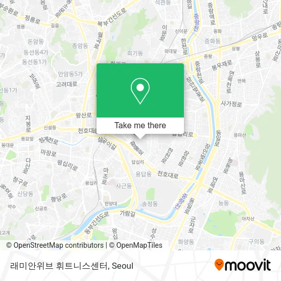 래미안위브 휘트니스센터 map