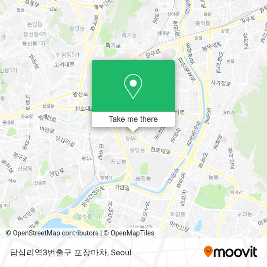 답십리역3번출구 포장마차 map