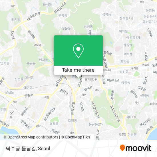 덕수궁 돌담길 map