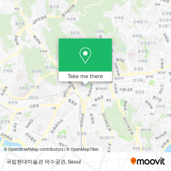 국립현대미술관 덕수궁관 map