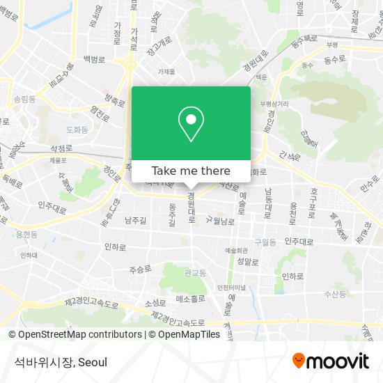 석바위시장 map