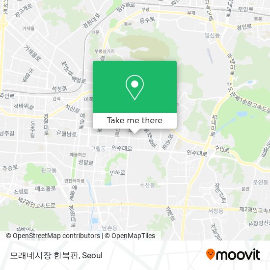 모래네시장 한복판 map