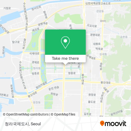 청라국제도시 map