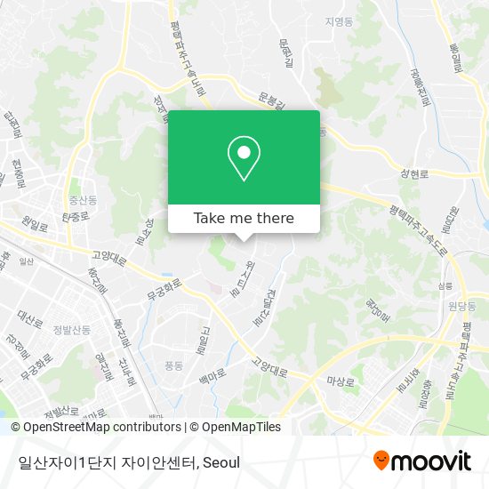 일산자이1단지 자이안센터 map